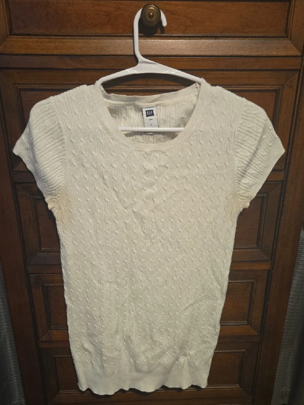 Gap Women’s Navy Short Sleeve Cable Knit Sweater Top 2 For 1!